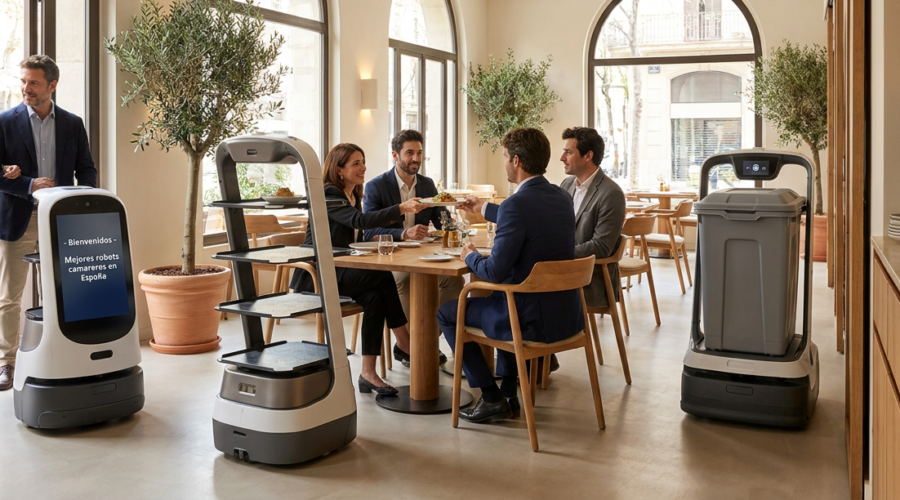 Mejores robots camareros en España para restaurantes y hostelería